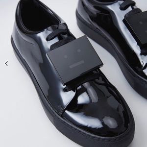 Acne studio Adriana patent black sneaker